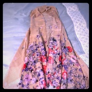 Floral vest/wrap/scarf